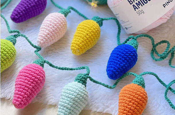 Amigurumi – Varal de luzes de crochê