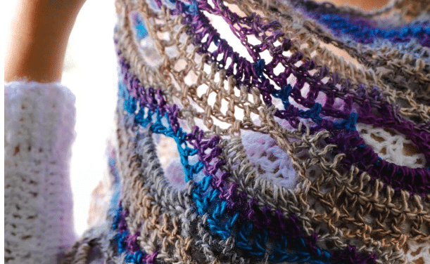 Xale de Crochê Universo – Fio Mix Elis