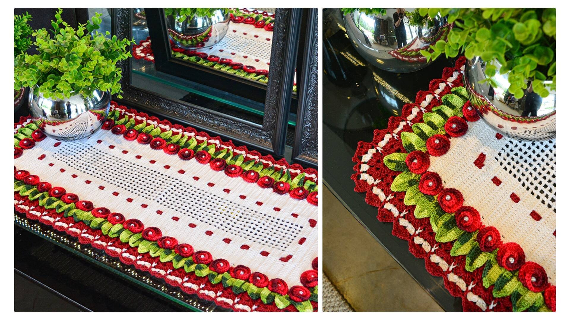 Trilho de Mesa Rococó Com Gráficos e Receita