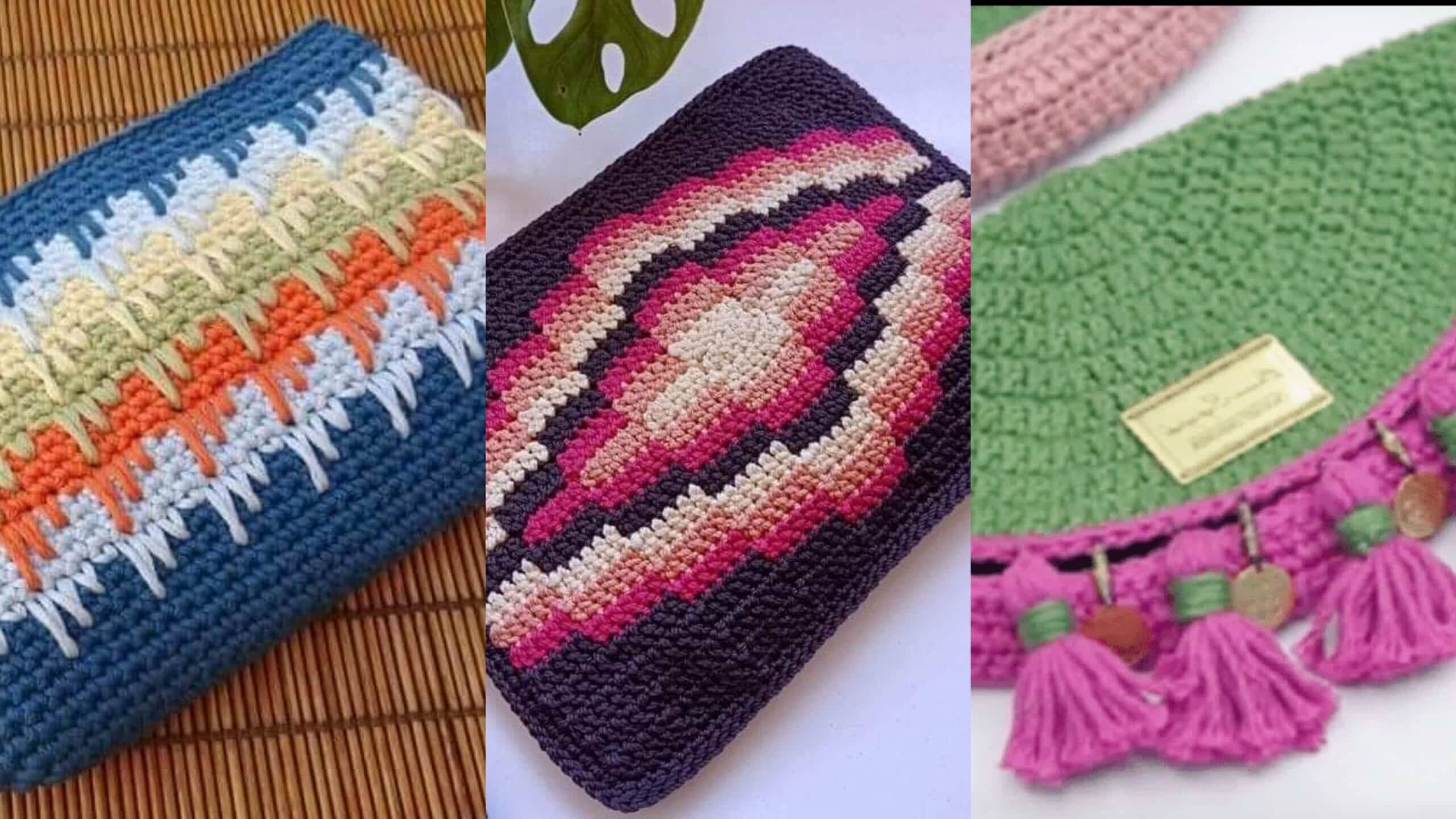 Carteiras de Crochê : 20 Lindíssimas Inspirações