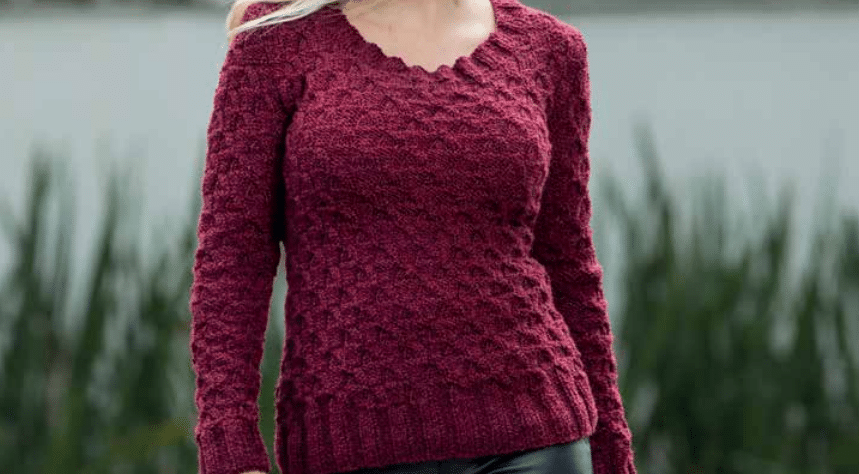 Blusa vinho com decote canoa – Cisne Onda