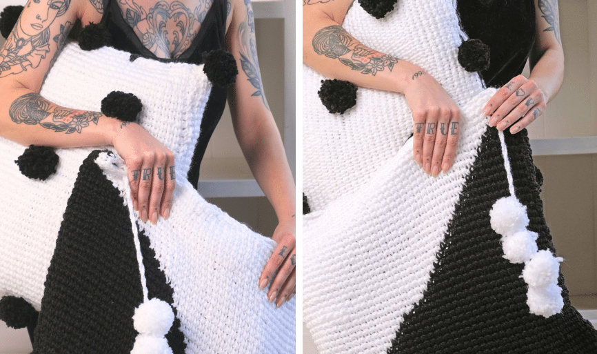Almofada de crochê – Cisne New Onda