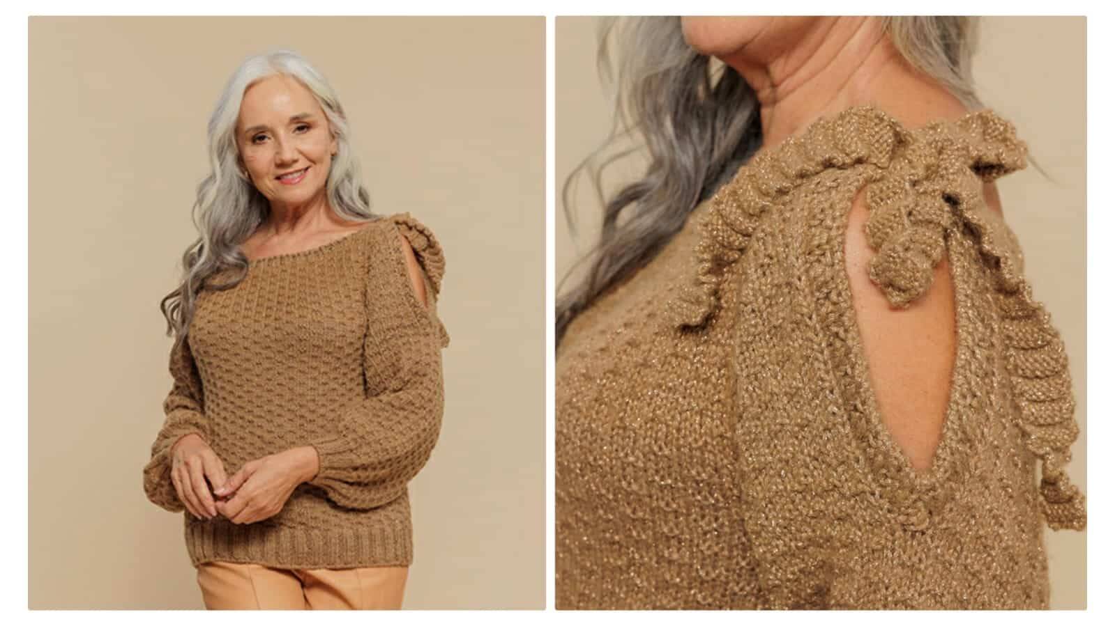 Blusa De Tricô Nobreza Com Gráficos para te inspirar