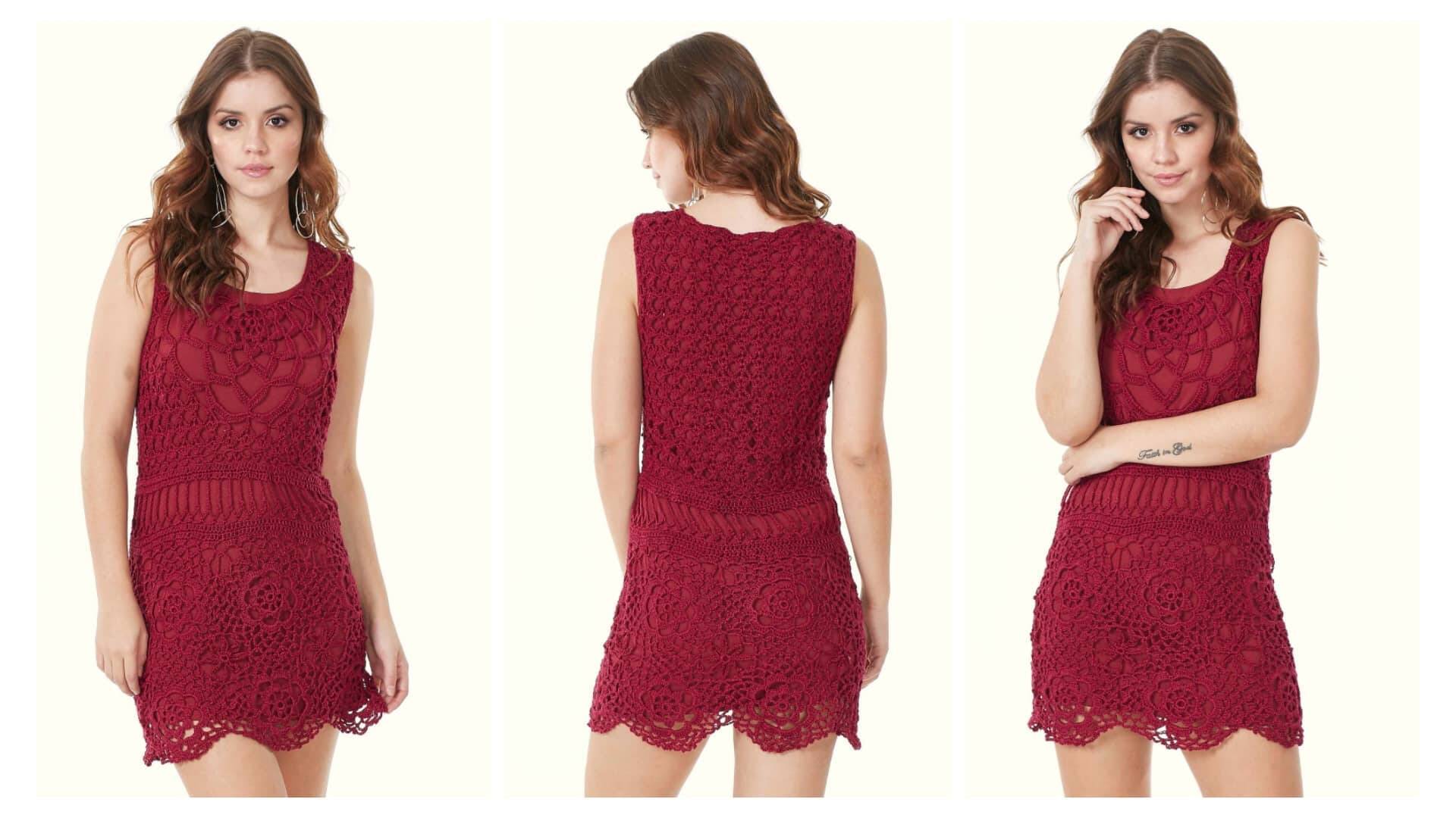 Vestido De Crochê Motivos Veja o Passo a Passo De Como Fazer