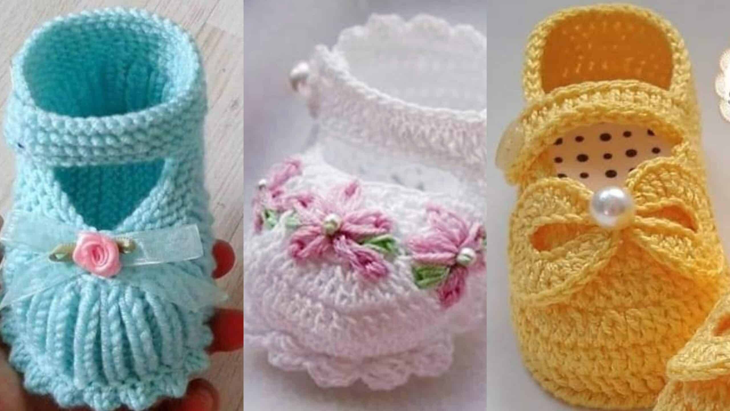 Sapatinhos de Crochê para Bebês com Gráficos 1