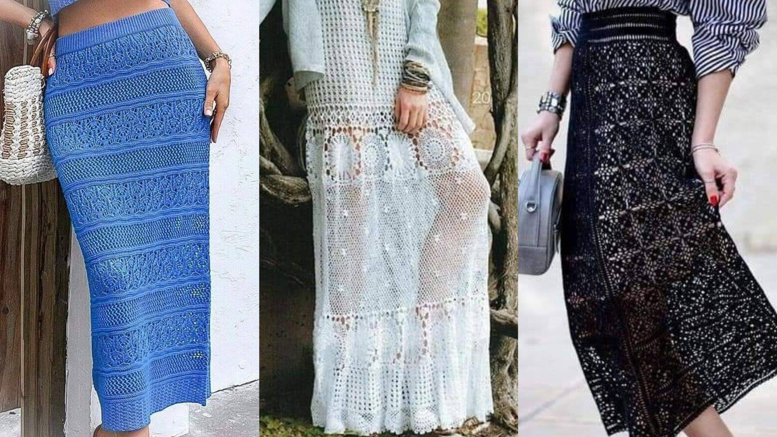 Saias em Crochê Lindíssimas com Gráficos Detalhados Parte 3