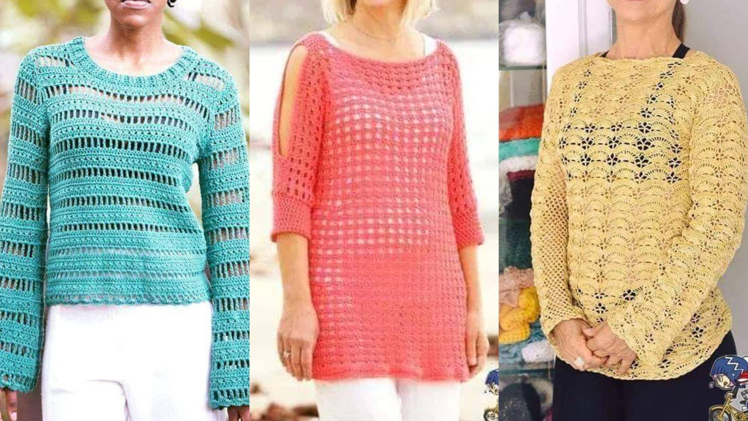 Túnicas de Crochê com Pontos Lindíssimos e Gráficos