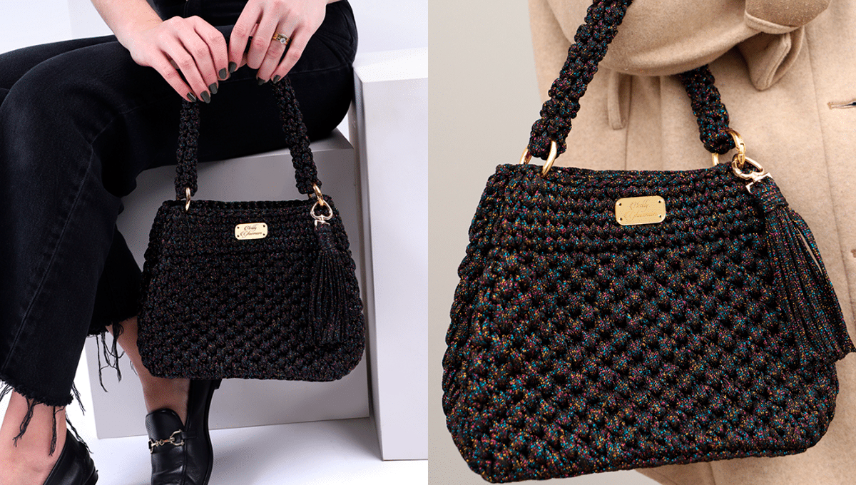 Bolsa de Crochê Charlotte Elegante e Fácil de Fazer