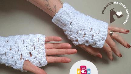 Luvas De crochê Estrelinhas Bocaina