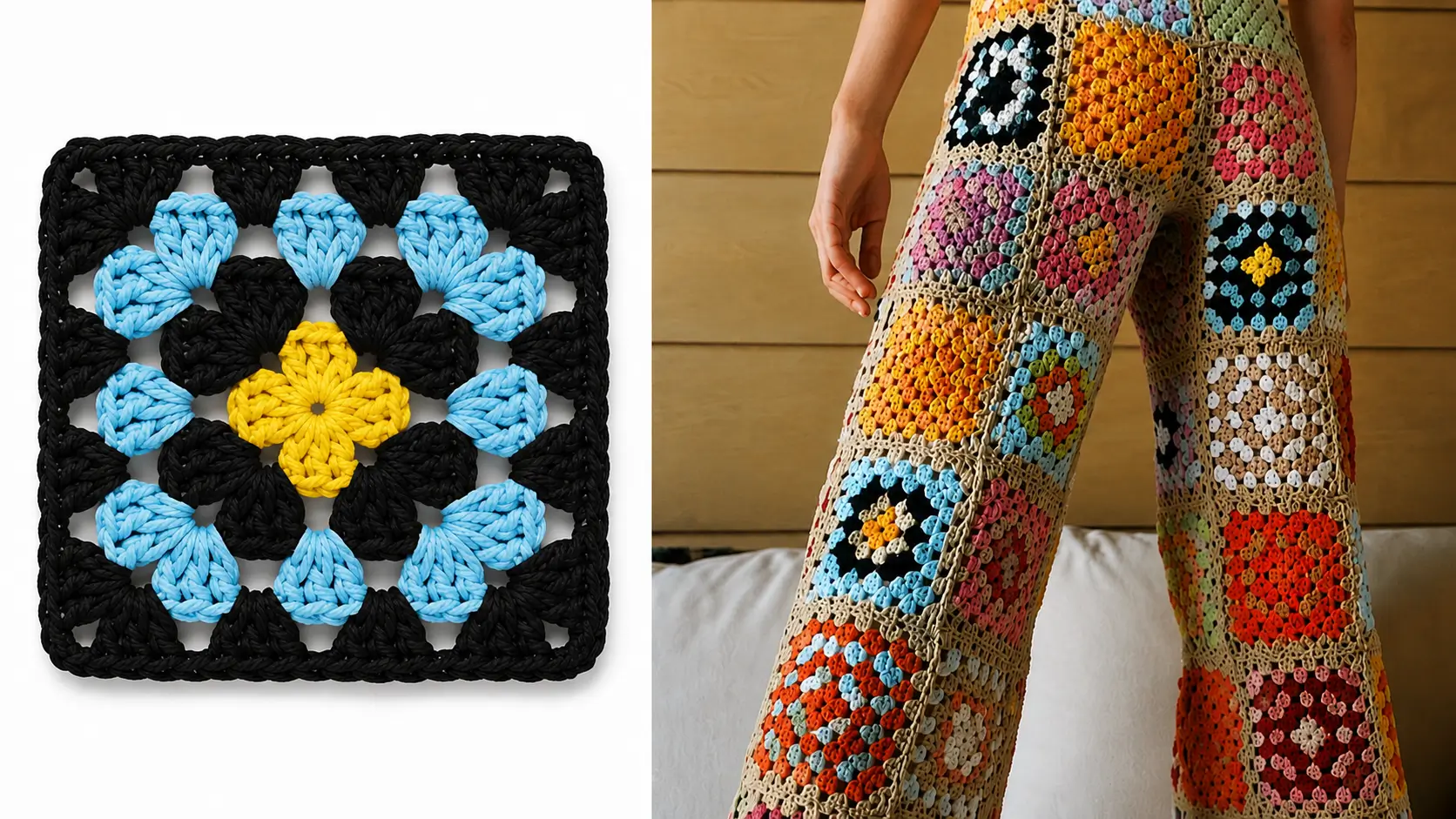 Squares de Crochê para Iniciantes: 70 Gráficos Grátis e Tutoriais Fáceis