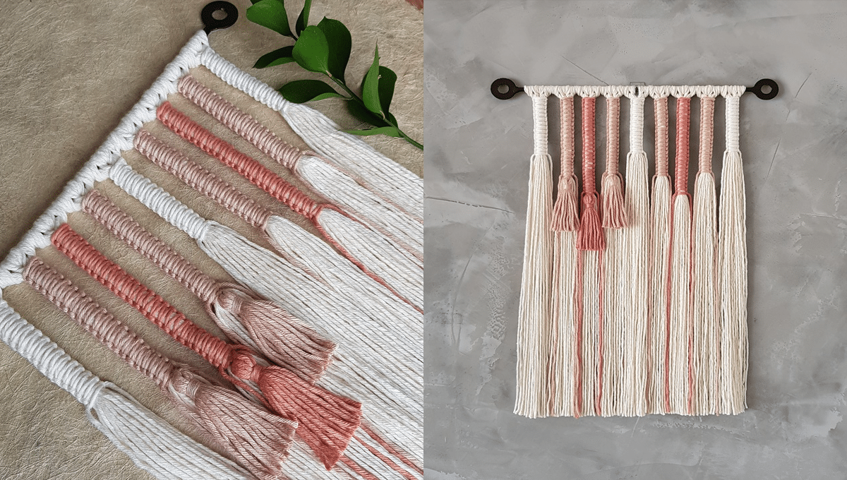 Panô De Crochê Natural Com Gráficos Detalhados Para Copiar