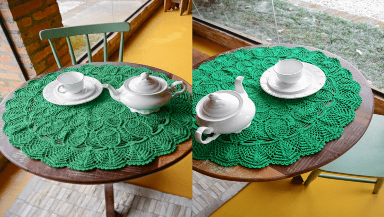 Como fazer Centro de Mesa Em Crochê