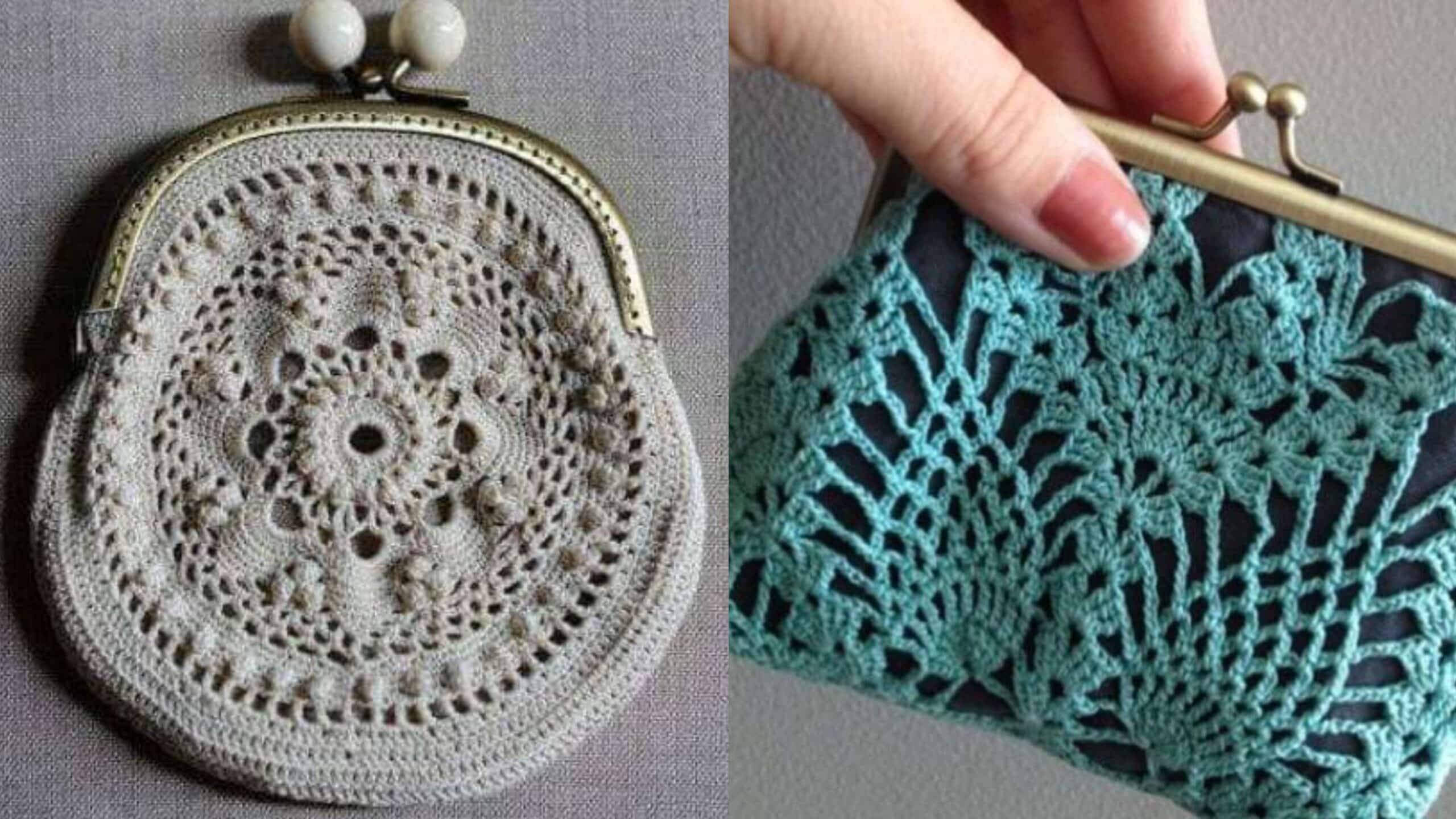 50 Porta Moedas em Crochê Bem Criativos Pt 1