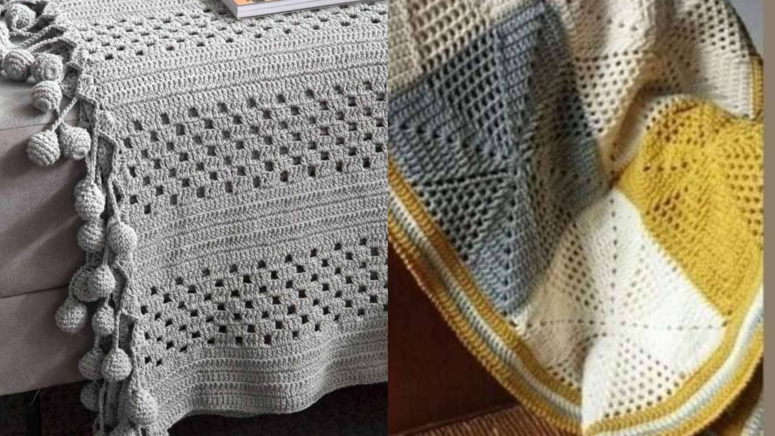 Crochê Moderno: Peseiras de Crochê e Colchas Artesanais Parte 1