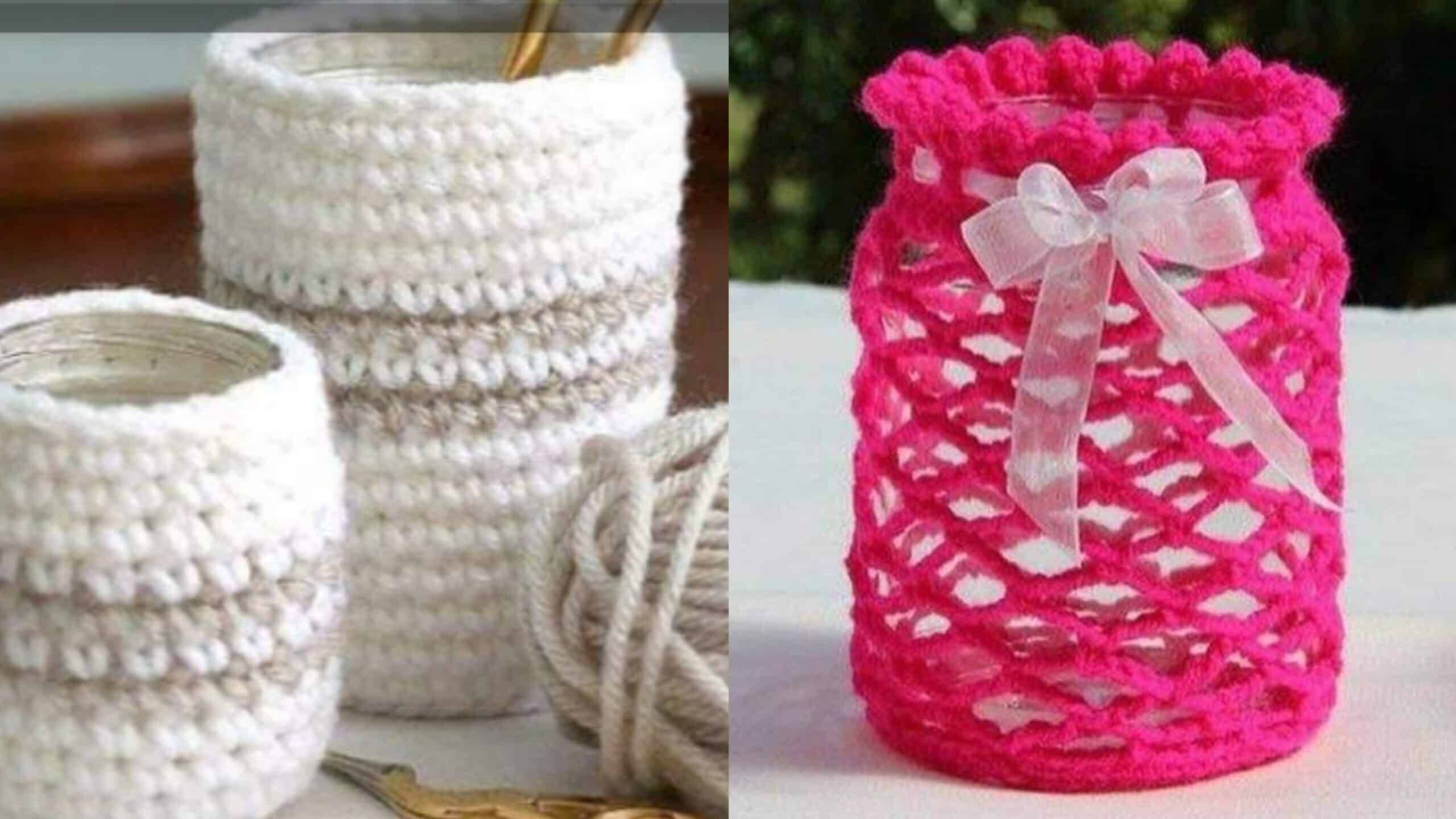 Cachepôs de Crochê Endurecido: 27 Ideias para Copiar  Parte 1