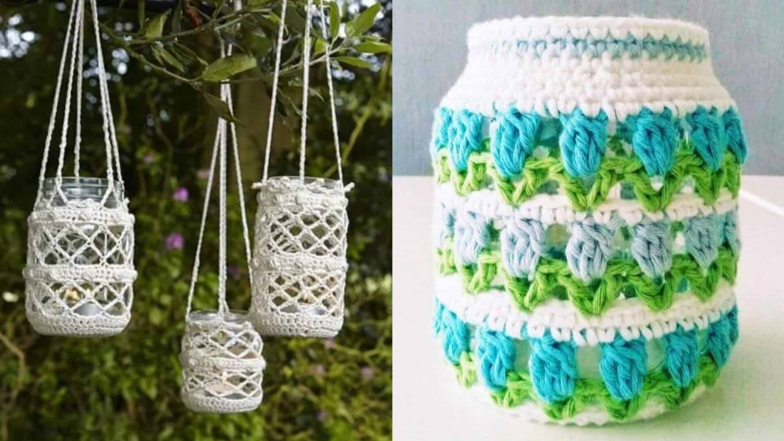 Cachepôs de Crochê Endurecido: 20 Ideias para Copiar Parte 2