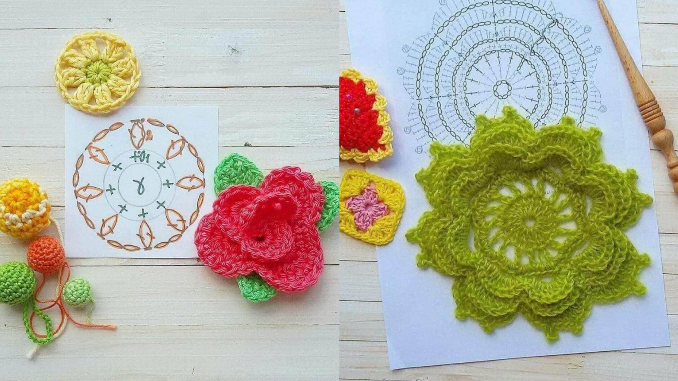 Crochê para Aplicar: 30 Gráficos Fáceis para Copiar