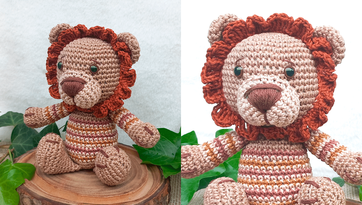 Amigurumi Leão Tons Terrosos Brinquedo Passo a Passo Completo