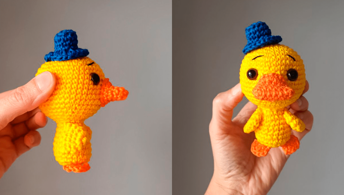 Amigurumi Pato Mini Fofíssimo Brinquedo e Decoração