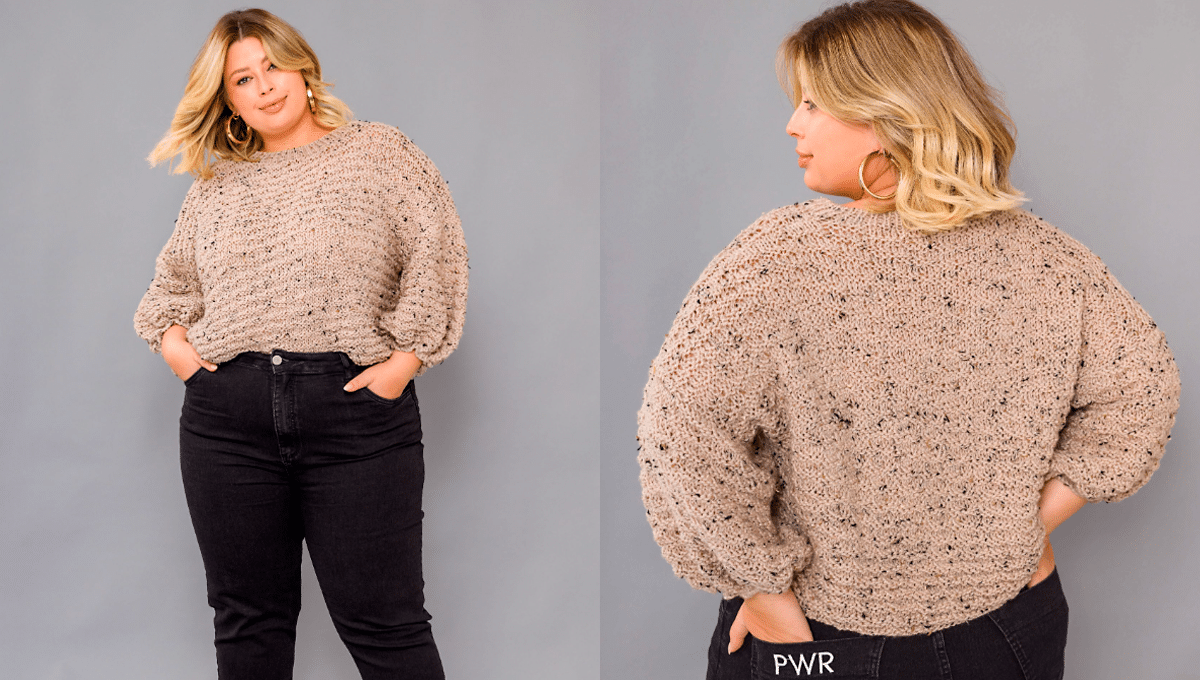 Blusa de Tricô Confete com Gráficos Detalhados para Copiar