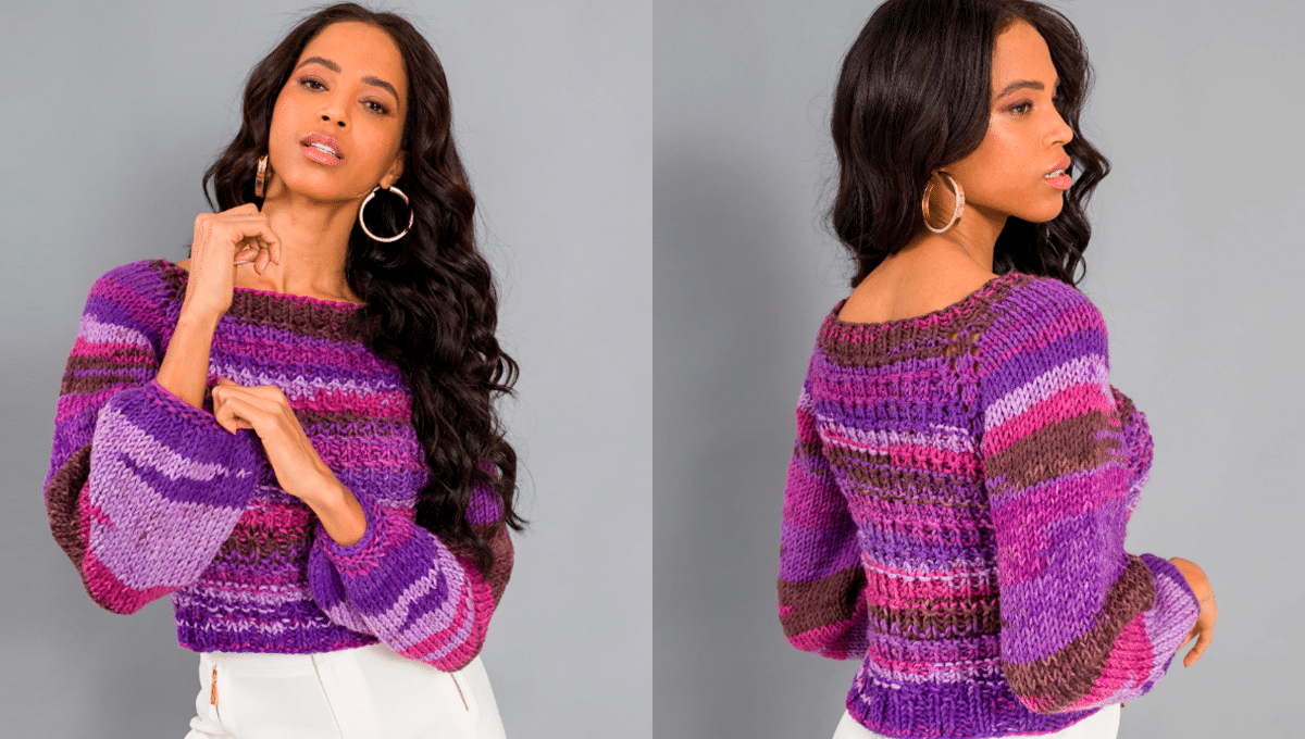 Blusa em Tricô Kiss Passo a Passo Fácil com Gráficos Grátis