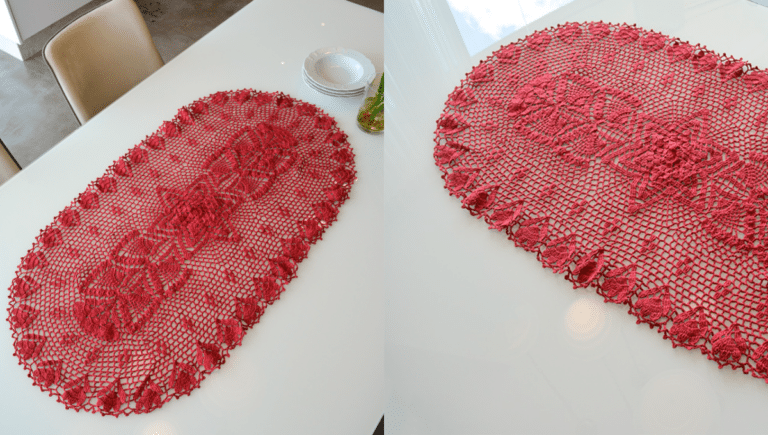 Trilho de Mesa em Crochê Nicolau