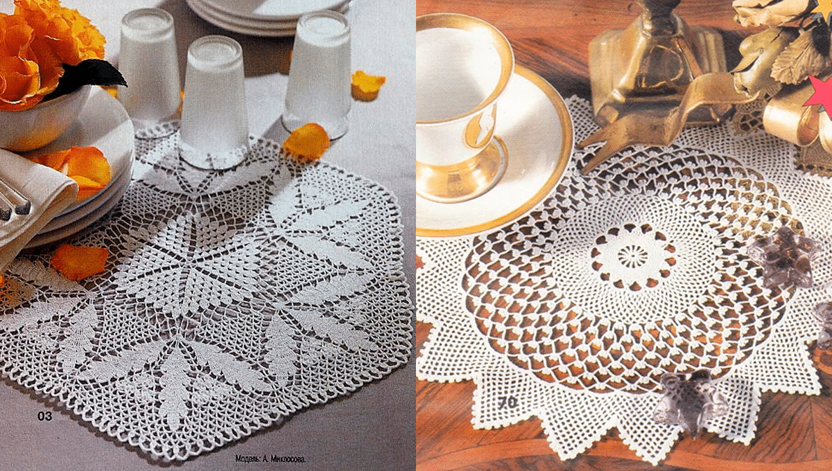 Mesa Posta com Crochê: 13 Lindas Toalhas de Mesa