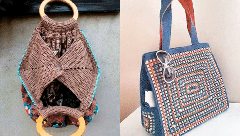 Bolsas de Crochê Criativas