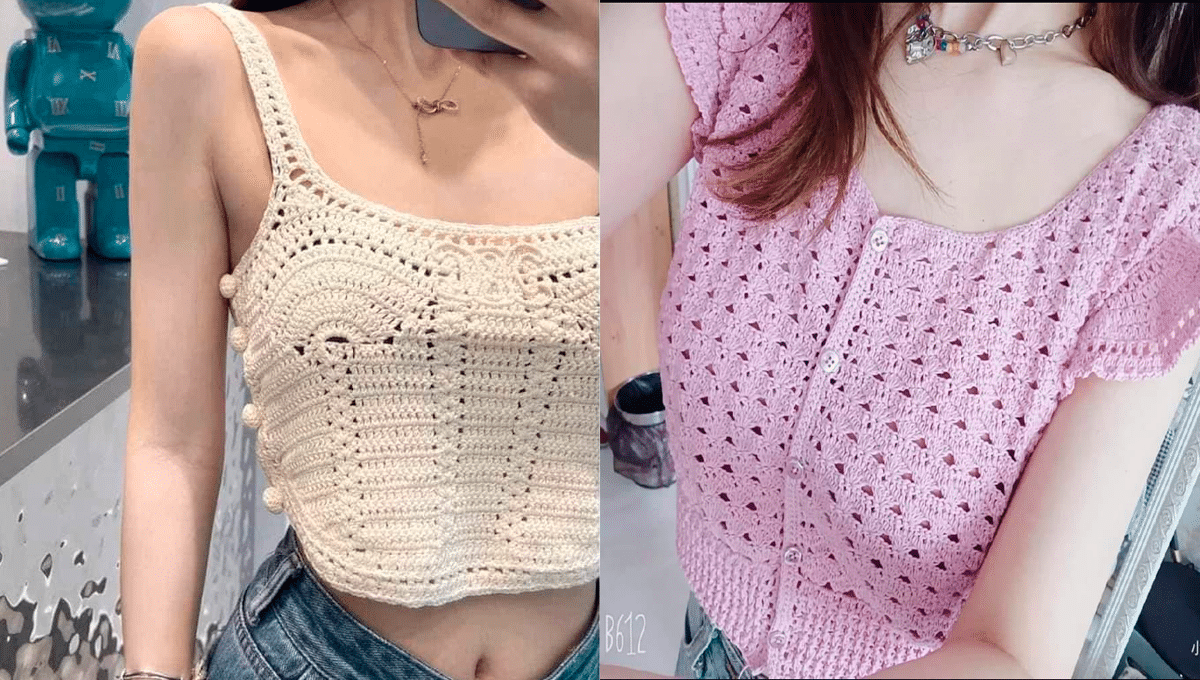 Croppeds de Crochê com Gráficos – Modelos Lindos e Exclusivos