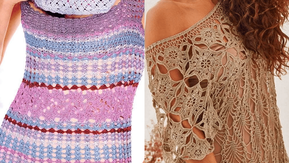 Vestidos em Crochê: Modelos Incríveis com Gráfico para Copiar