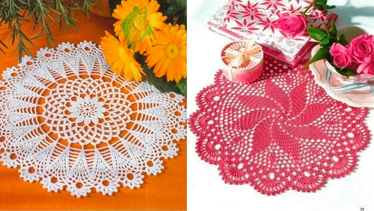 27 Toalhas de Crochê Redonda com Gráficos Perfeitos para Copiar