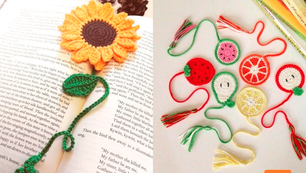 27 Ideias Encantadoras de Marcadores de Páginas em Crochê para Lucrar