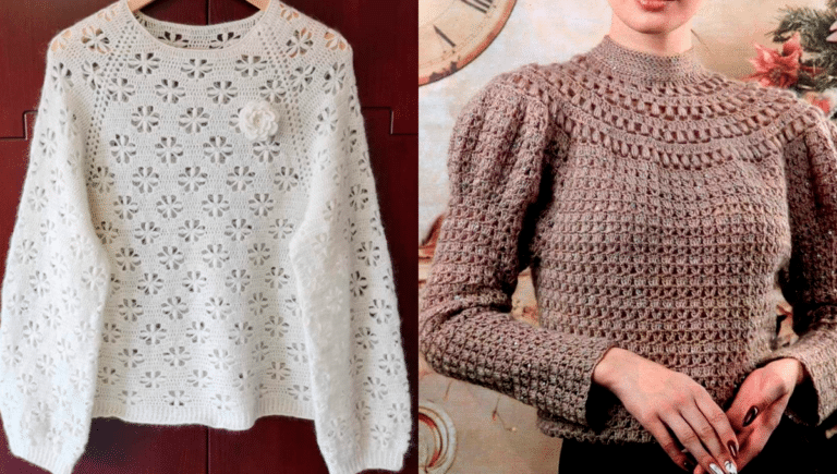 Blusas de Crochê com Ponto Fantasia