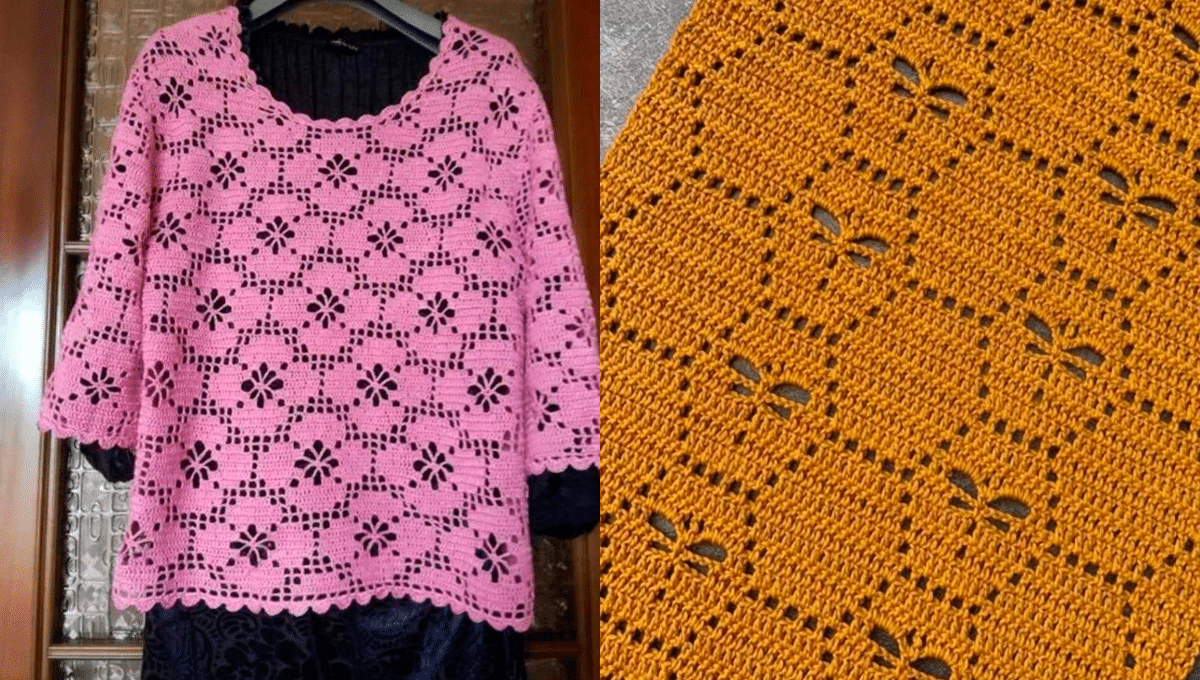 Pontos Fantasia de Crochê p Blusas e Outras Peças Crie Já a Sua!