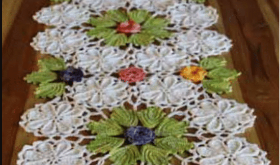 Caminho de Mesa de crochê