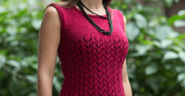 Regata de tricô vermelha – Camila Fashion