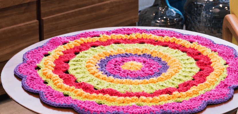 Centro de mesa em crochê – Super colorido