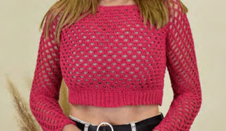 Cropped de crochê Segredo