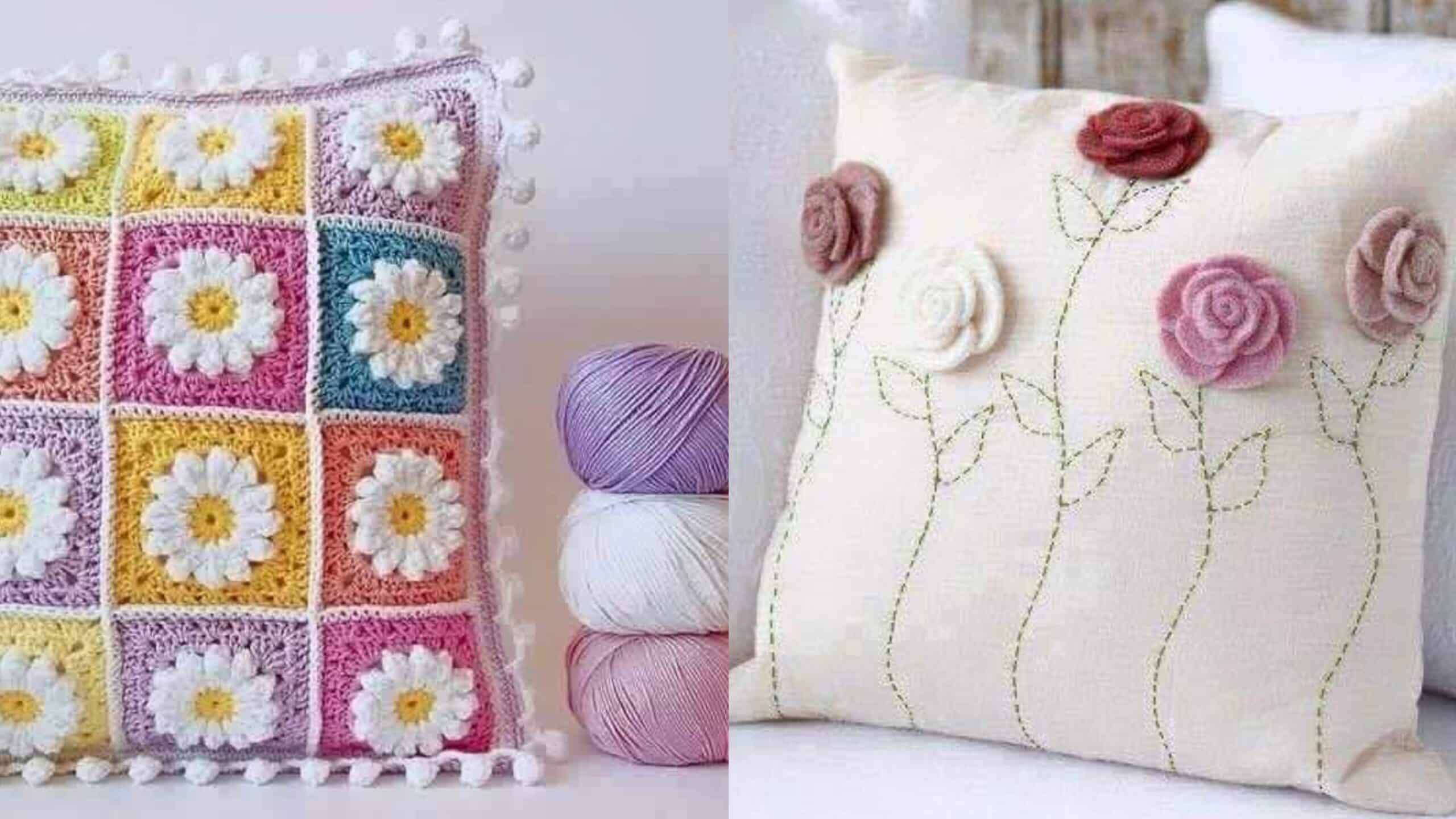Almofadas em Crochê com Gráficos e Lindas Inspirações