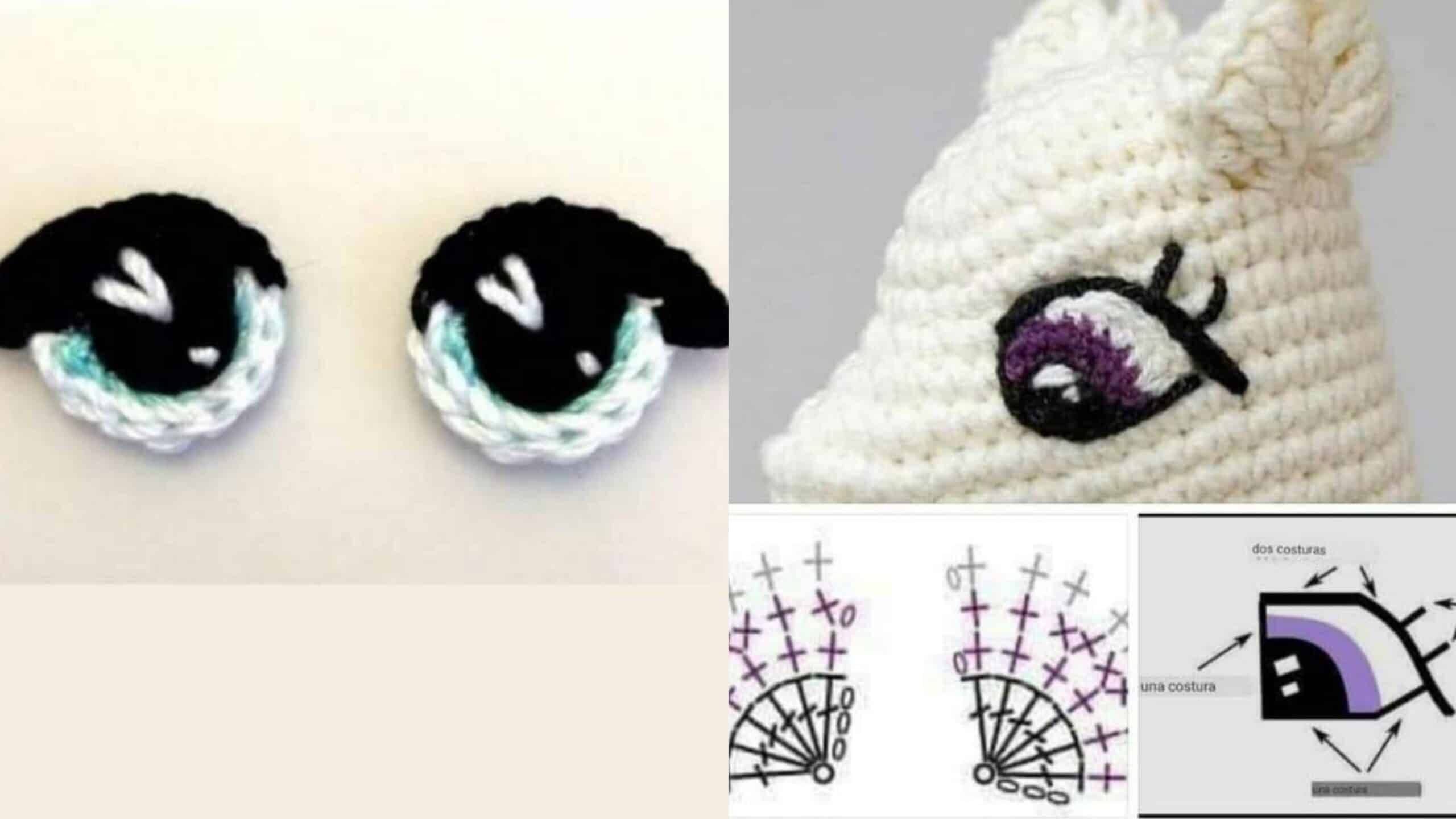 Como Bordar Olhos de Amigurumis Passo a Passo
