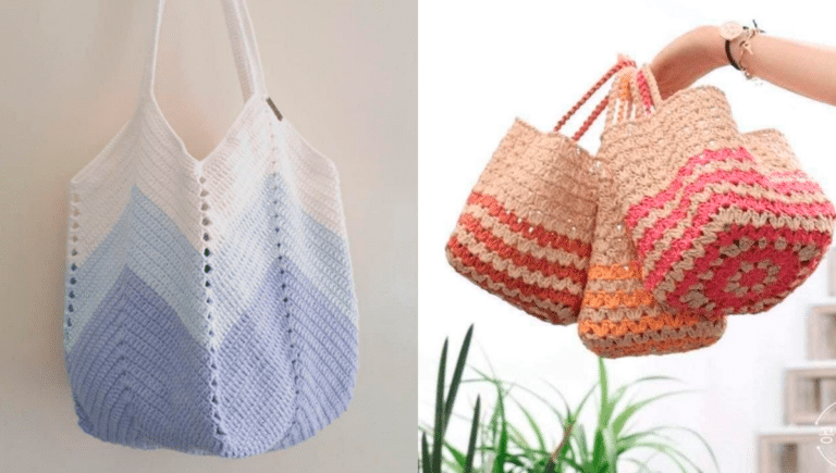 Bolsas em Crochê Simples