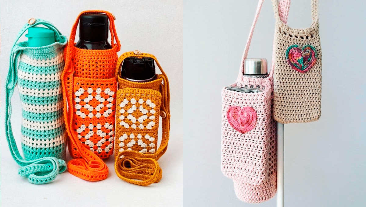 Crochê Moderno: Bolsinha Tiracolo Porta Squeeze e Celular