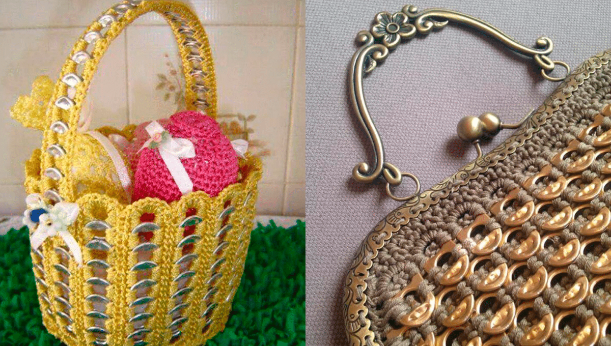 Moda Sustentável: Ideias Criativas de Crochê com Lacres de Lata de Alumínio