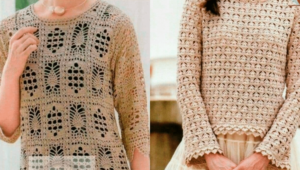 18 Blusas de Crochê Feminina – As Mais Lindas com Gráficos