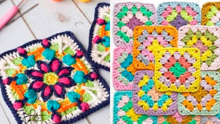 Squares de Crochê para Peças