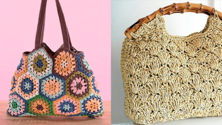 Inspirações de Bolsas de Crochê
