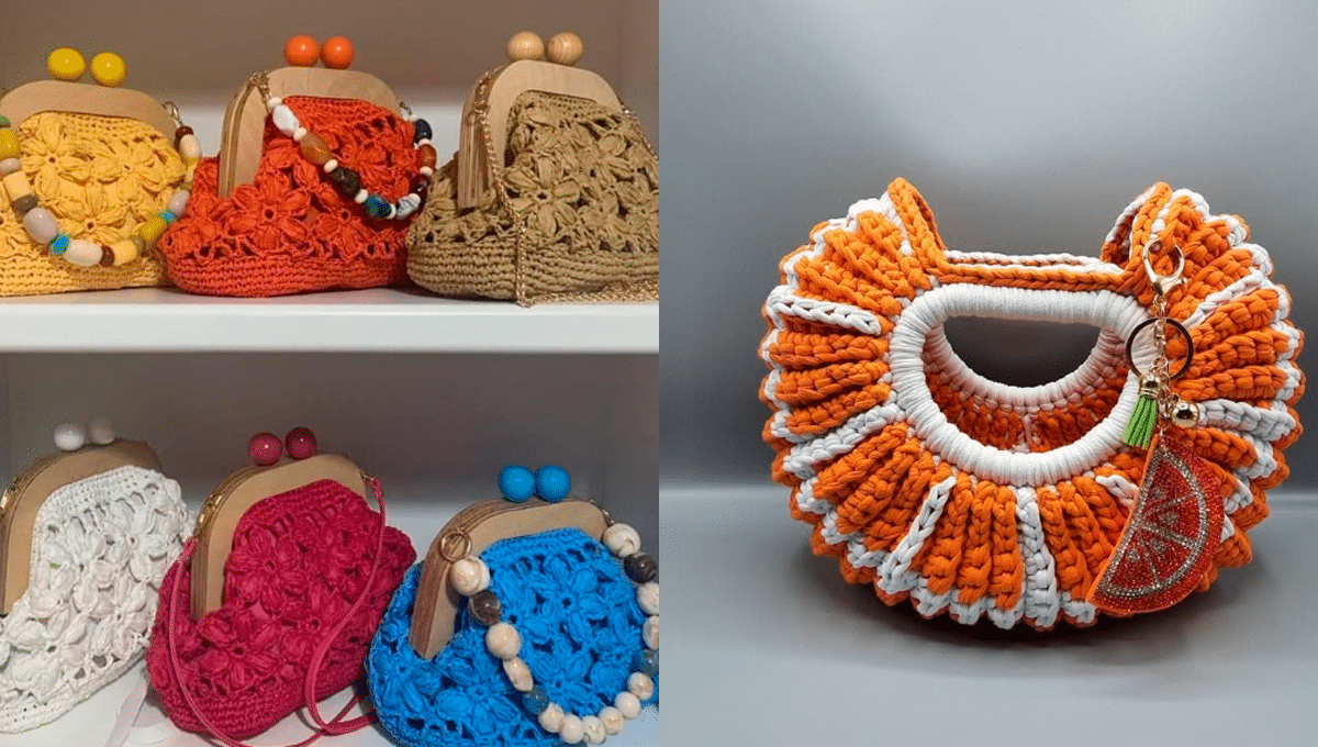 Bolsinhas de Crochê Simples e Lindas: 20 Ideias Bem Criativas
