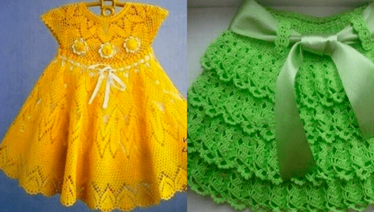 Vestidos de Crochê Infantil