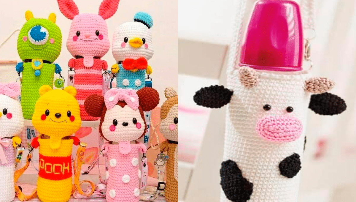 Amigurumis – 17 Porta Squeezes Personalizado com Crochê