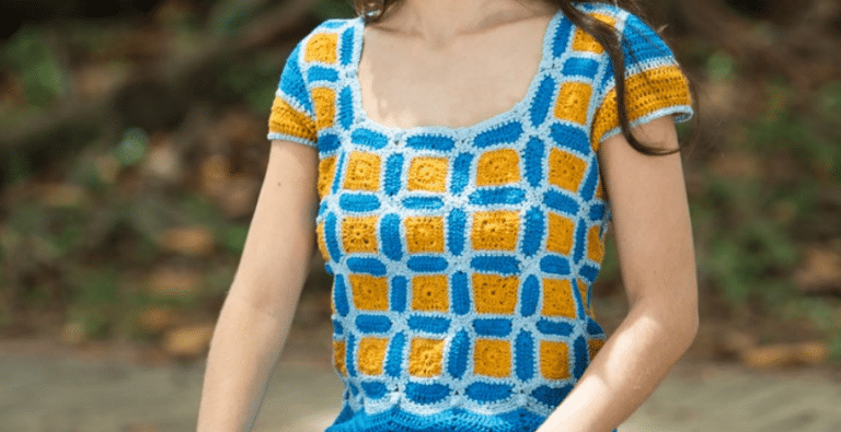 Vestido em crochê